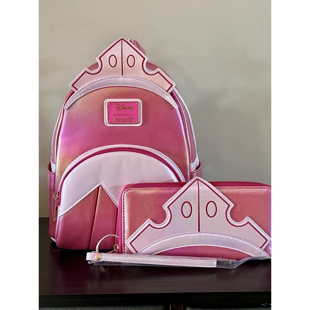 EXCLUSIVE Loungefly Disney Sleeping Beauty Shiny Series Cosplay Backpack Wallet*
